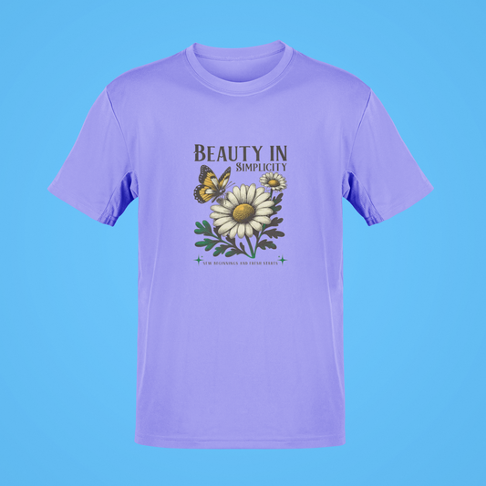Beauty in Simplicity Regular Fit T-Shirt