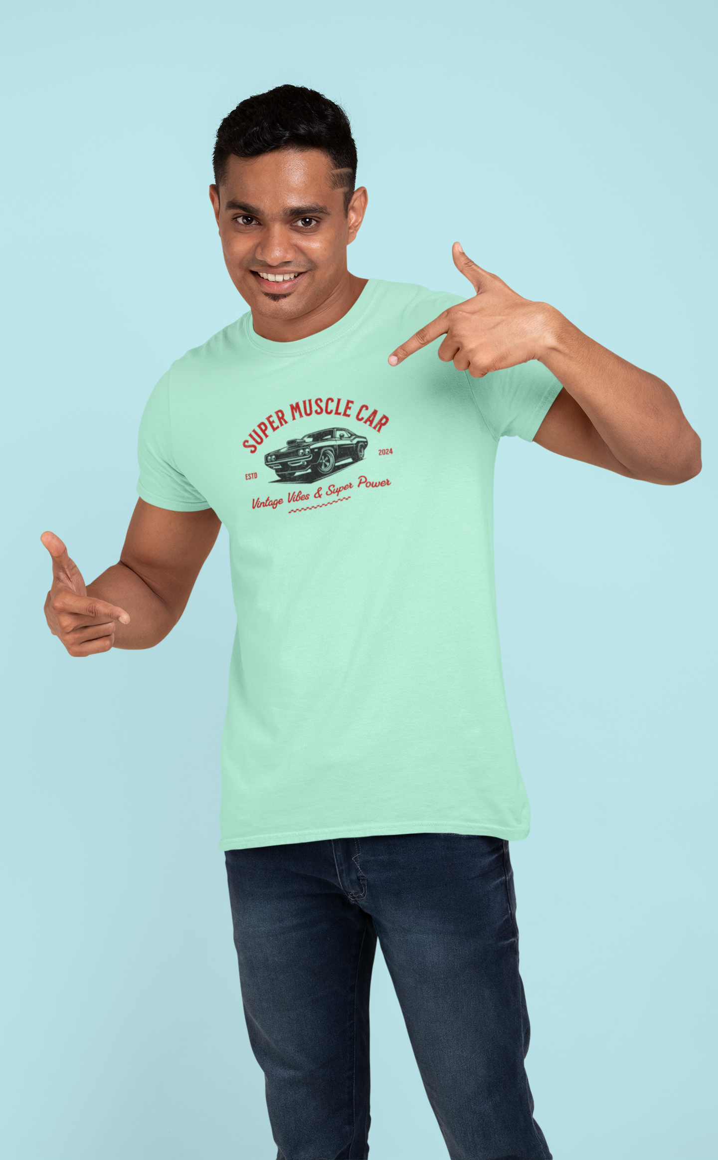 Super Muscle Car Regular Fit T-Shirt