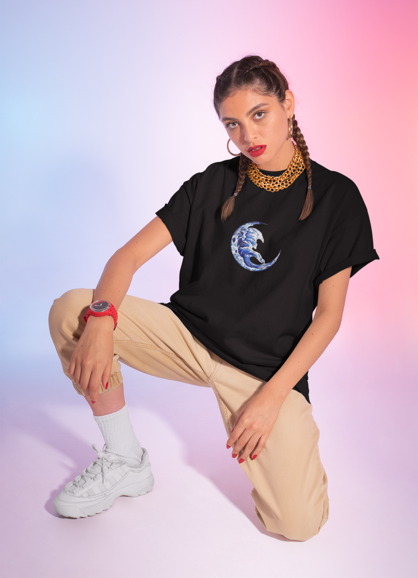 Lunar Wave Regular Fit T Shirt