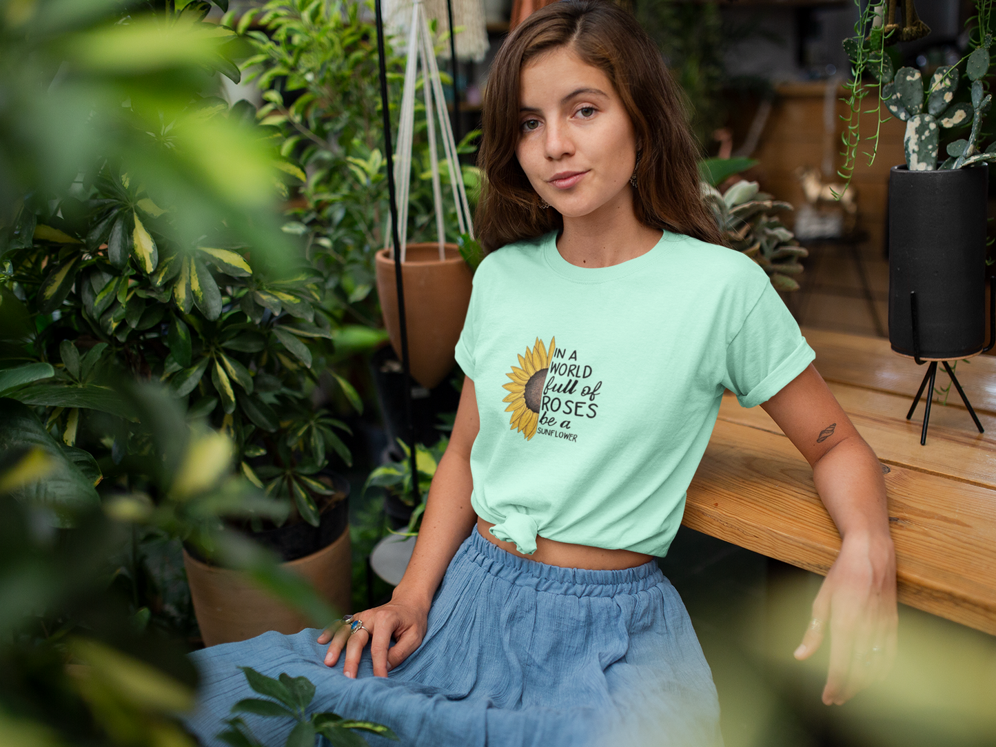 Be a Sunflower Regular Fit T-Shirt
