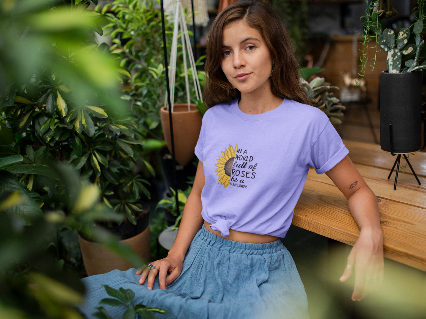 Be a Sunflower Regular Fit T-Shirt